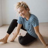Basic Tee, Blue Venice Stripe