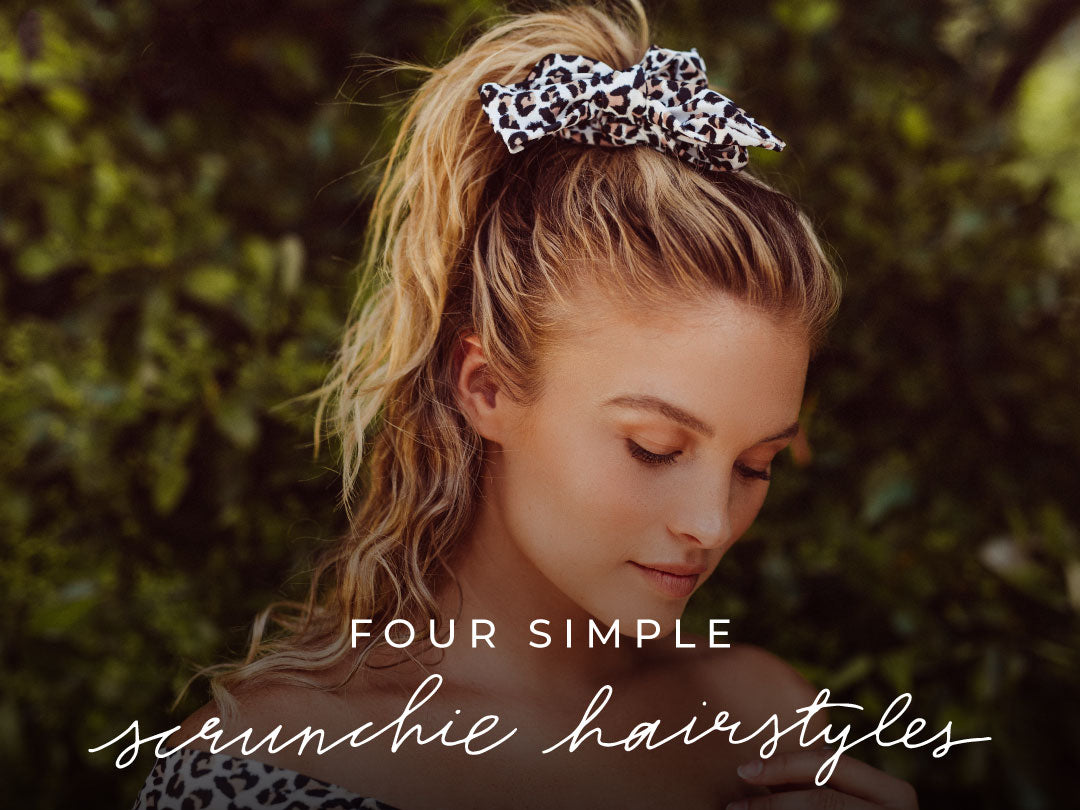 Four Simple Scrunchie Hairstyles