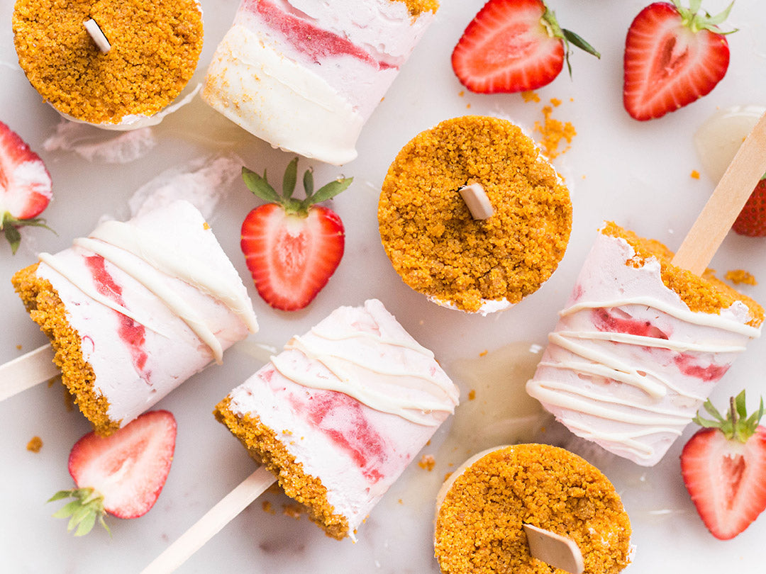 TASTY TUESDAY: Honey Roasted Strawberry Cheesecake Pops