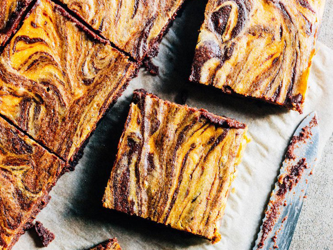 TASTY TUESDAY: Pumpkin Cheesecake Swirled Brownies