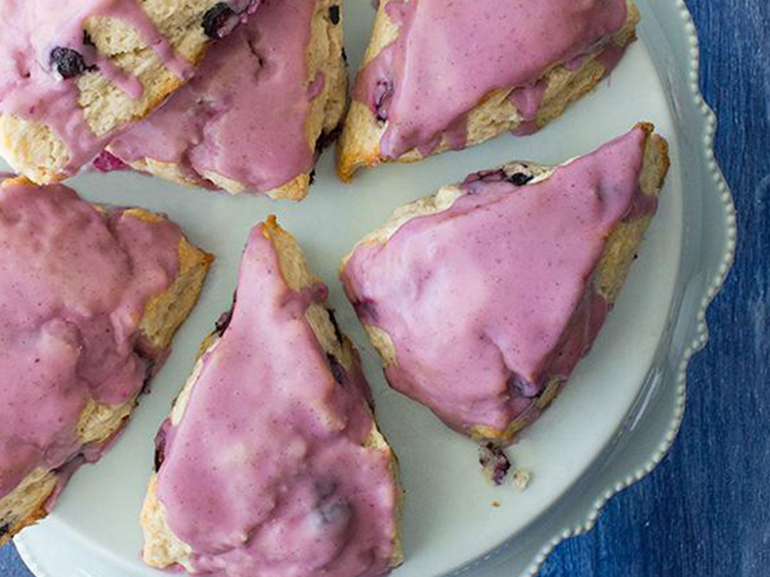 TASTY TUESDAY: Glazed Blueberry-Vanilla Scones