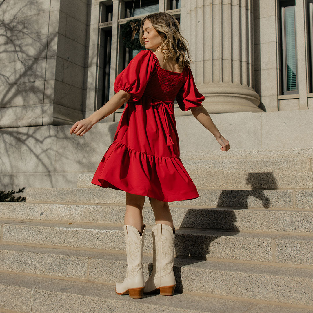 albion fit dress Middleton Dress, Crimson