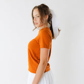 Texas Embroidered Tee, Burnt Orange