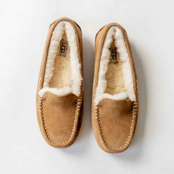 UGG W Ansley モカシン 7 スレート UGG Ansley Chestnut Slipper - Albion Fit