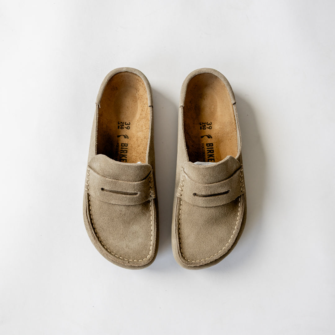 Birkenstock Naples Wrapped-Taupe - Albion Fit