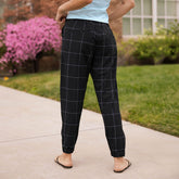 Black Windowpane Jetsetters