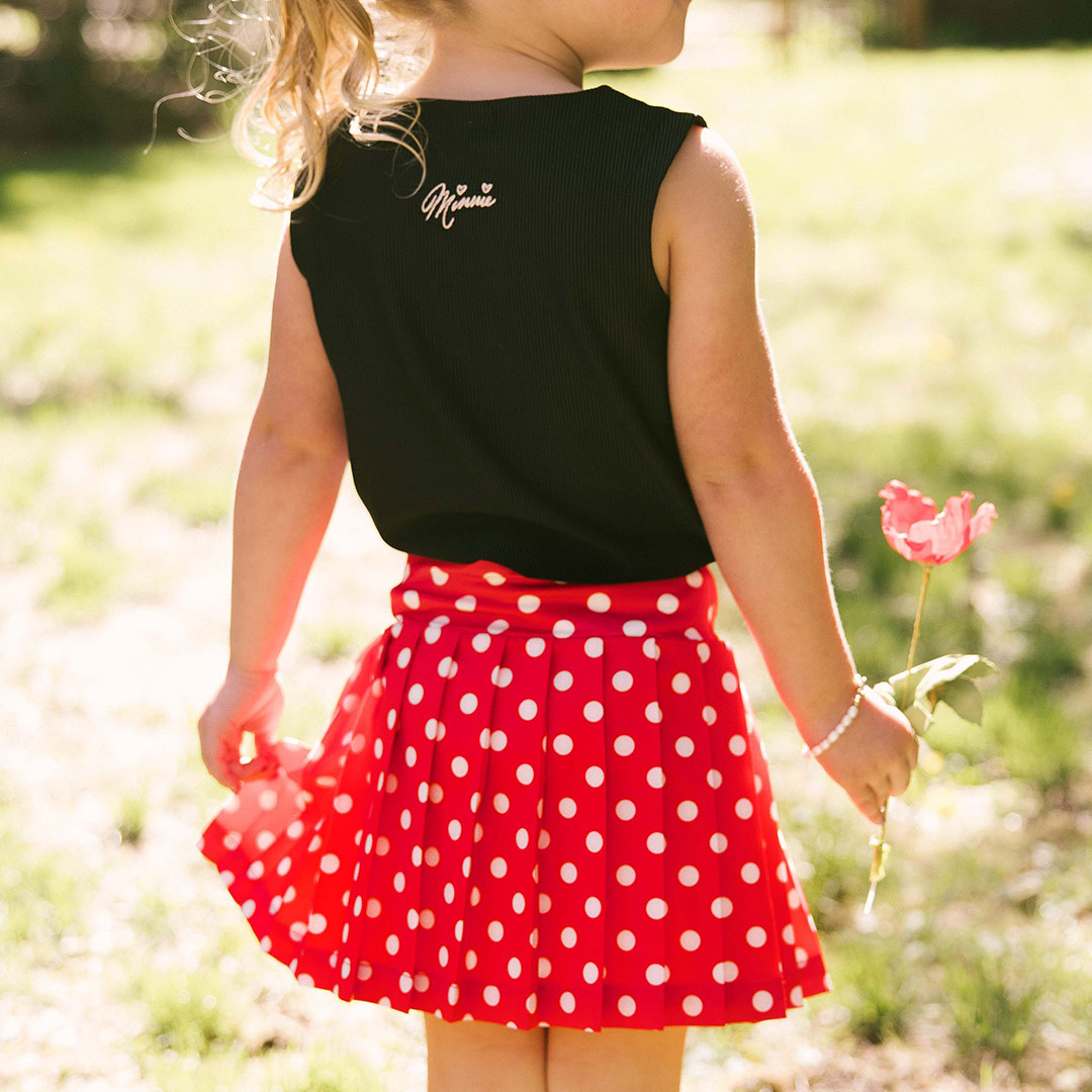 Mini Disney Tennis Skirt, Red Dot - Albion Fit