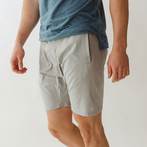 Wind and Sea Shorts, Heather Light Grey