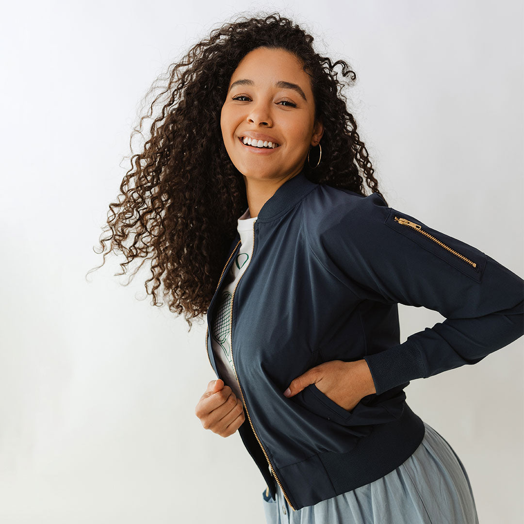 True Blue Bomber Jacket Albion