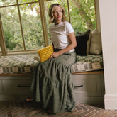The Penny Maxi Skirt, Sage