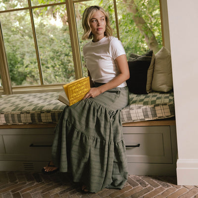 The Penny Maxi Skirt, Sage
