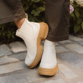 Sorel Ona Ave Chelsea Boot WP-Honey White, Gum