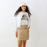 Canvas Skirt, Brown Canvas