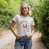 Howdy Laguna Cotton Tee, Bone