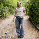 Howdy Laguna Cotton Tee, Bone