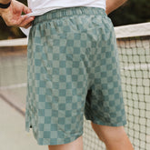 Grit Shorts, Sage Check