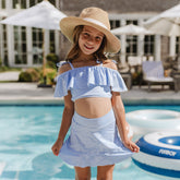 Kids Swim Skirt, Sand Bar Blue