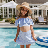 Kids Swim Skirt, Sand Bar Blue