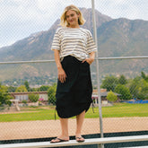 Maxi Cargo Skirt, Black