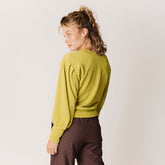 Serena Ribbed Top, Chartreuse