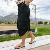 Maxi Cargo Skirt, Black
