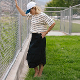Maxi Cargo Skirt, Black