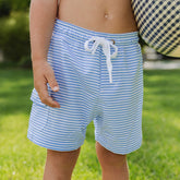 Sand Bar Blue Jr. Swim Trunks