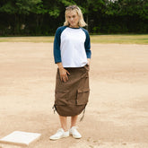 Maxi Cargo Skirt, Coffee