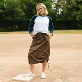 Maxi Cargo Skirt, Coffee