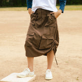 Maxi Cargo Skirt, Coffee
