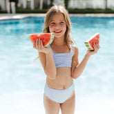 Mini Olivia Two-Piece Set, Sand Bar Blue