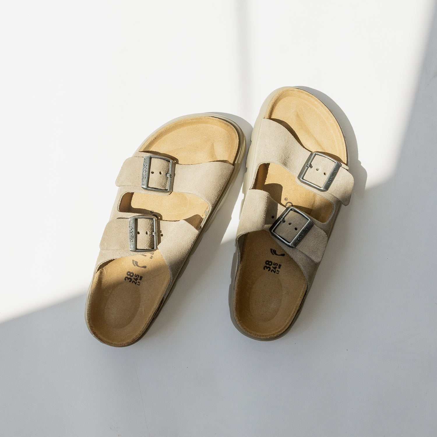 Birkenstock Arizona Chunky Suede Leather-Taupe - Albion Fit