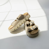Birkenstock Arizona Chunky Suede Leather-Taupe