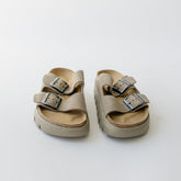 Birkenstock Arizona Chunky Suede Leather-Taupe