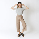 Audrey Wide Leg Pants, Chestnut