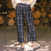 Audrey Mid Rise Wide Leg Pants, Aspen Plaid