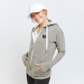 Utah Campus Zip-Up, Heather Grey