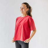 Perfect Oversized Cotton Tee, Red