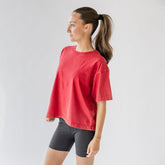 Perfect Oversized Cotton Tee, Red