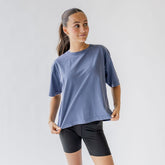 Perfect Oversized Cotton Tee, Blue