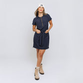 Vineyard Dress, True Blue