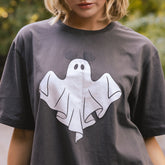 Disney Mickey Ghost Men's Tee, Charcoal