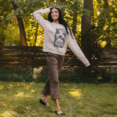 Disney Stealing Hearts Crew Sweatshirt, Natural