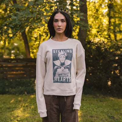 Disney Stealing Hearts Crew Sweatshirt, Natural