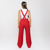 Utah Audrey Trouser Overalls, Crimson Check