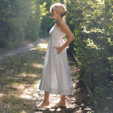Martha Dress, Sage Seersucker