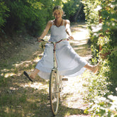 Martha Dress, Sage Seersucker
