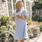 Chatham Dress, Blue Stripe