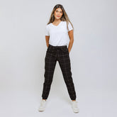 Everywhere Joggers, Black Windowpane