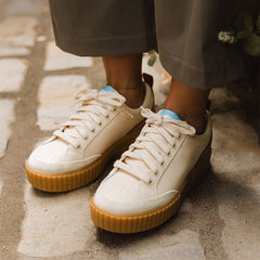 Sorel Ona Ave Low Sneaker WP-Honey White, Sanguine - Albion Fit